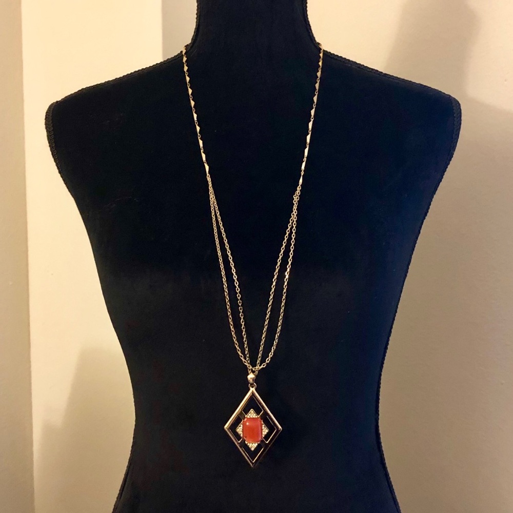 Diamond Pendant White House Black Market Necklace